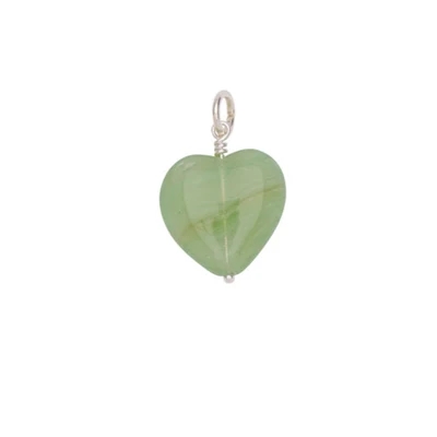 Pico French Grande Heart Pendant - FS Jade Green